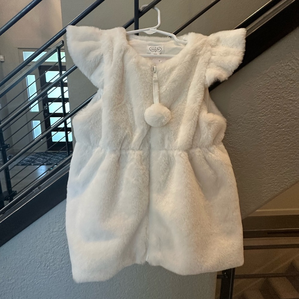 Mud Pie Faux Fur Vest New